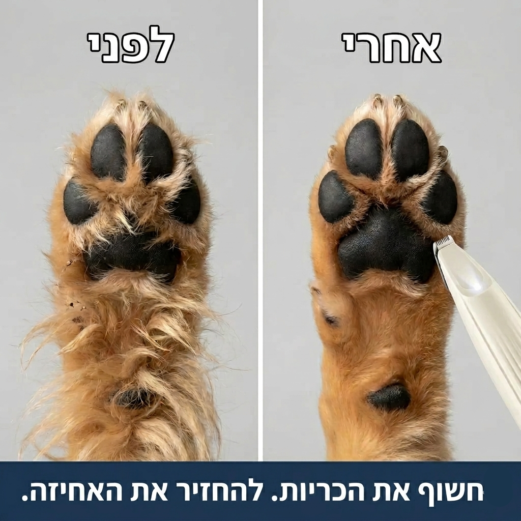 טראקסי מקס – מכונת תספורת שקטה לכפות הרגליים