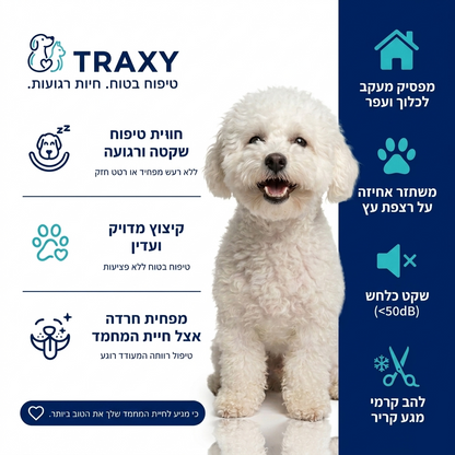 טראקסי מקס – מכונת תספורת שקטה לכפות הרגליים